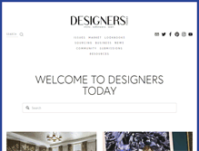 Tablet Screenshot of designerstoday.com
